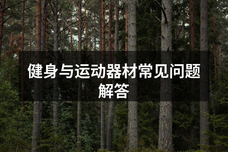适合家庭使用的运动器材